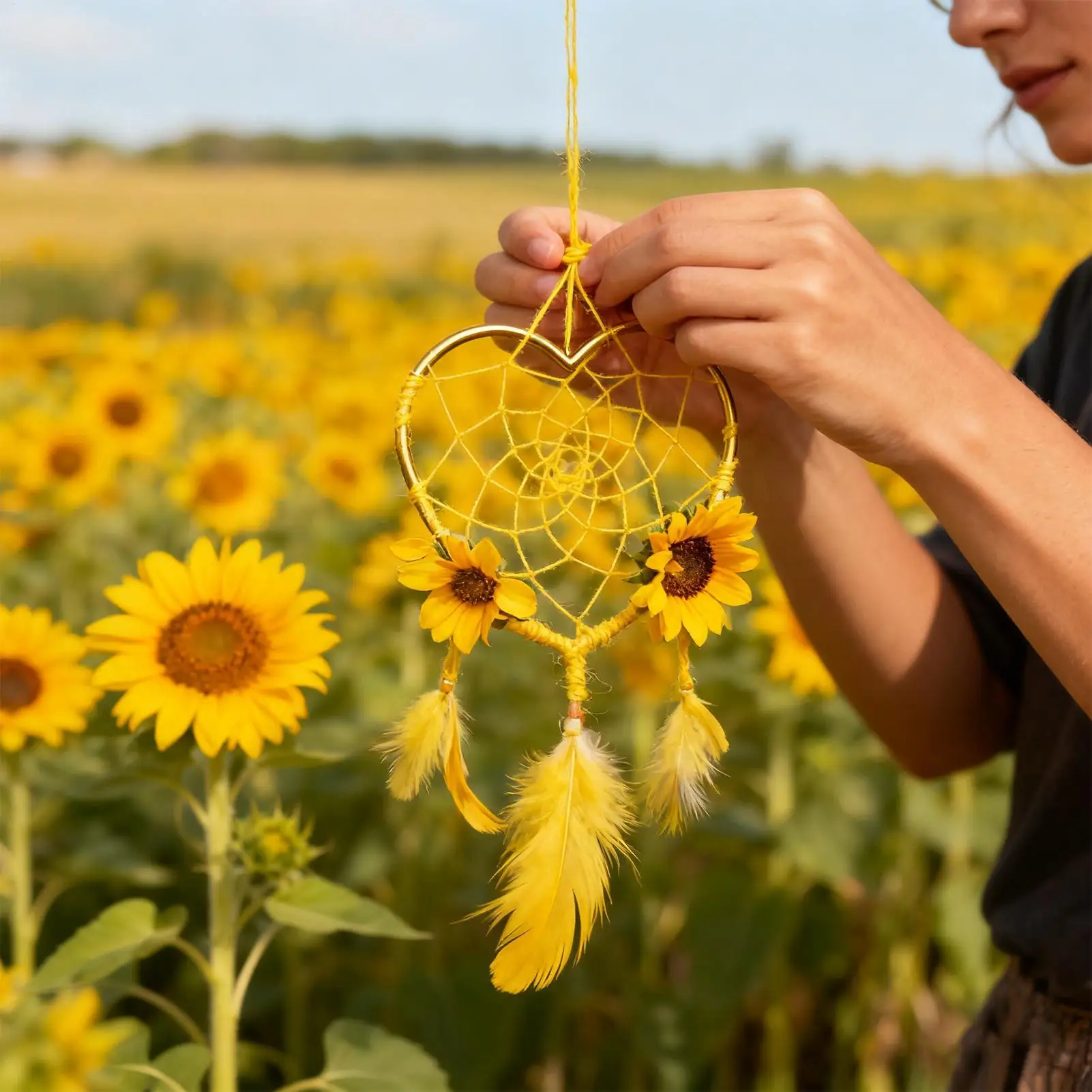 Metal Rings For Crafts 4 Pieces Five-Pointed Star Ornaments Dream Catcher Pentagram Heart Iron Rings For Holiday Home Art