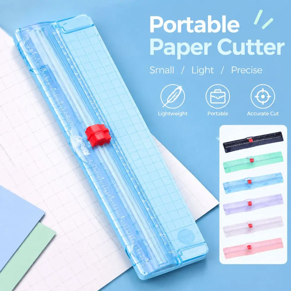 A3/A4 Paper Cutting Paper Cutter with Pull-out Ruler Portable Paper Cutting Machine Bidirectional Paper Cutting Tool