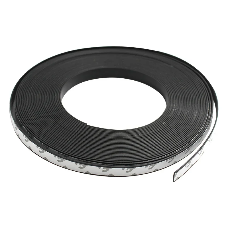 1PCS Black Silicone Rubber Strip Self Adhesive Seal Gasket Anti-skid Shock Absorption Sealing Strip Length 50cm Thicknes 1/2/3mm