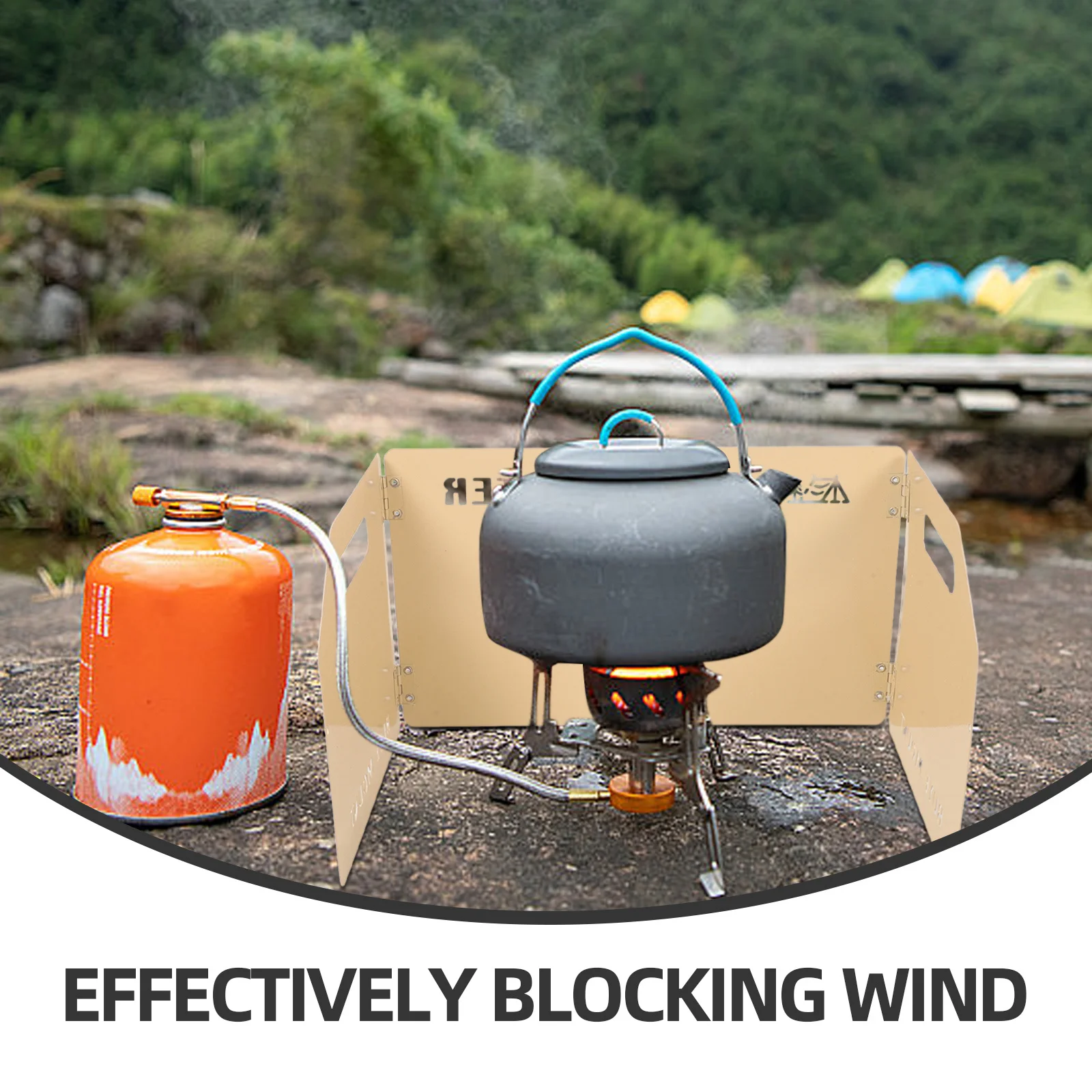 

Portable Foldable Stove Windscreen Burner Windshield Lightweight Creative Anti-Wind Tool Camping Bbq Cooking Windscreen Outdoor