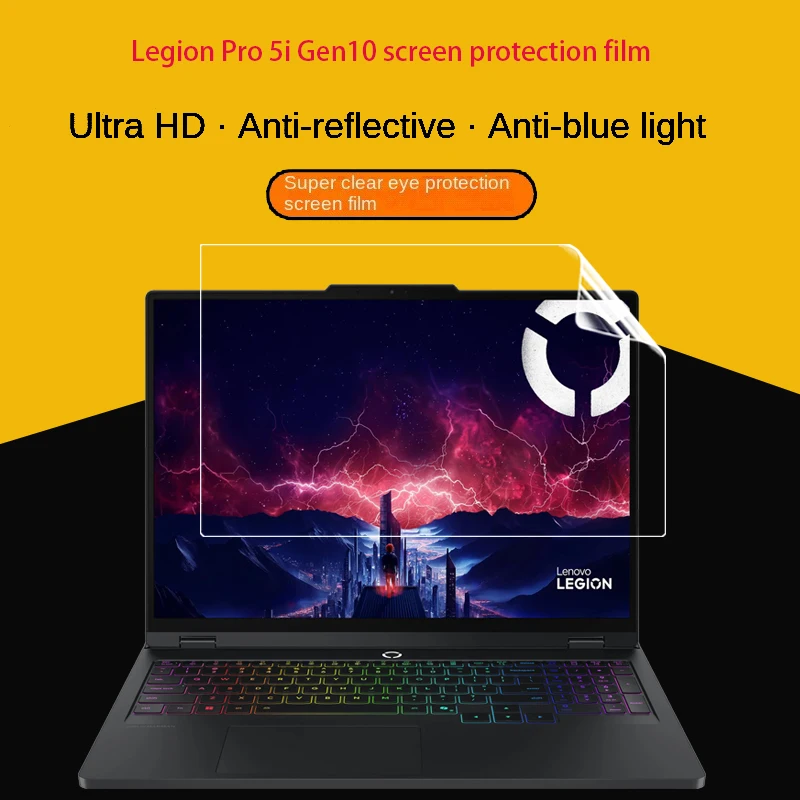 For Lenovo Legion Pro 5 16ADR10/16AFR10 dustproof keyboard film 16inch game book Legion Pro 5i anti-glare screen protective film