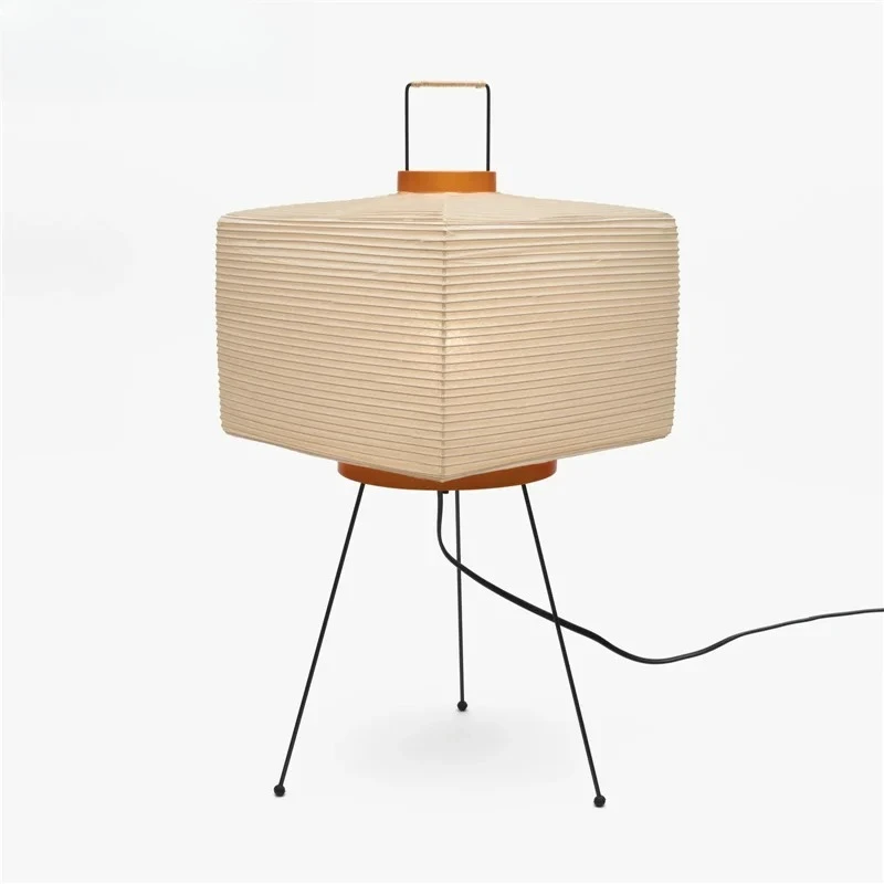 Japanese Akari Noguchi Yong E27 Rice Paper LED Table Lamps Fixtures Hand-Knitted Lights for Bedroom Home Decoration Chandeliers
