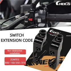 Chekis Is Suitable for Zontes 350E/D/M 150D/M 310m Motorcycle Modified Rearview Mirror Code Accessories, Reversing Mirror Handlebar Switch Adapter Code, Adapter M10 Screw Hole