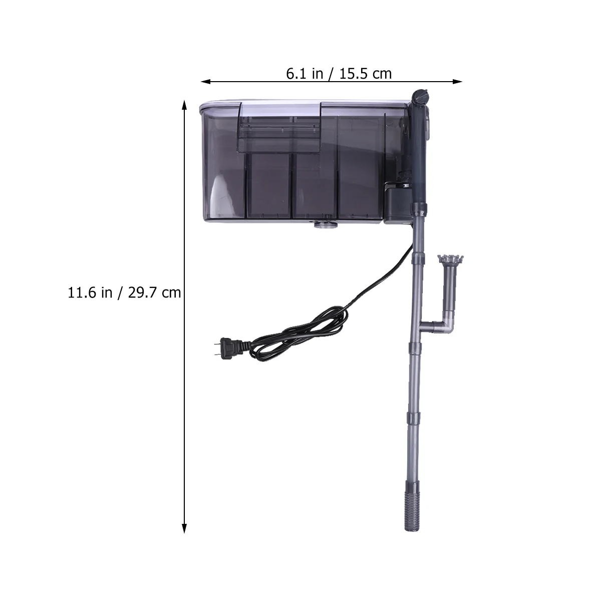 

Waterfall Filtration System Filter Aquarium Tank Small Hanging Power
