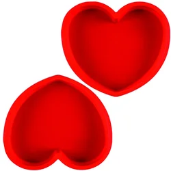 Silicone Heart Shaped Cake Pans for Baking 10inch Cake Molds for Chocolate Non-stick Food Grade silicone bakeware Easy Clean