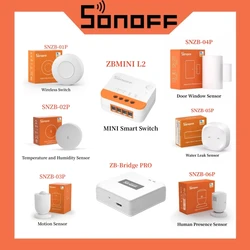 SONOFF Zigbee Bridge Pro y SNZB-01P SNZB-02P SNZB-03P SNZB-04P SNZB-05P SNZB-06P ZBMINI L2 Smart Home Zigbee Gateway y Sensor