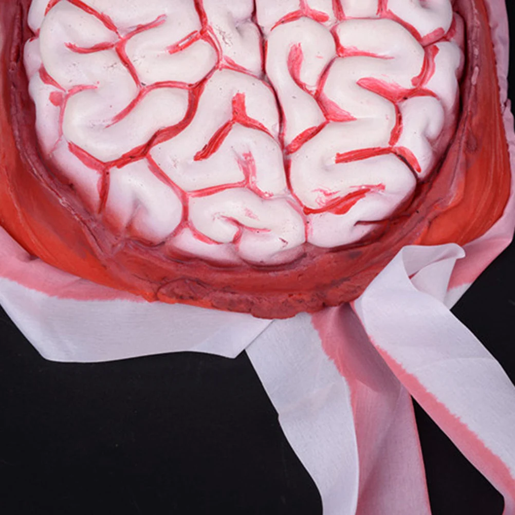 

halloween toy prank toy blood brain toy lood brain cap artificial blood brain