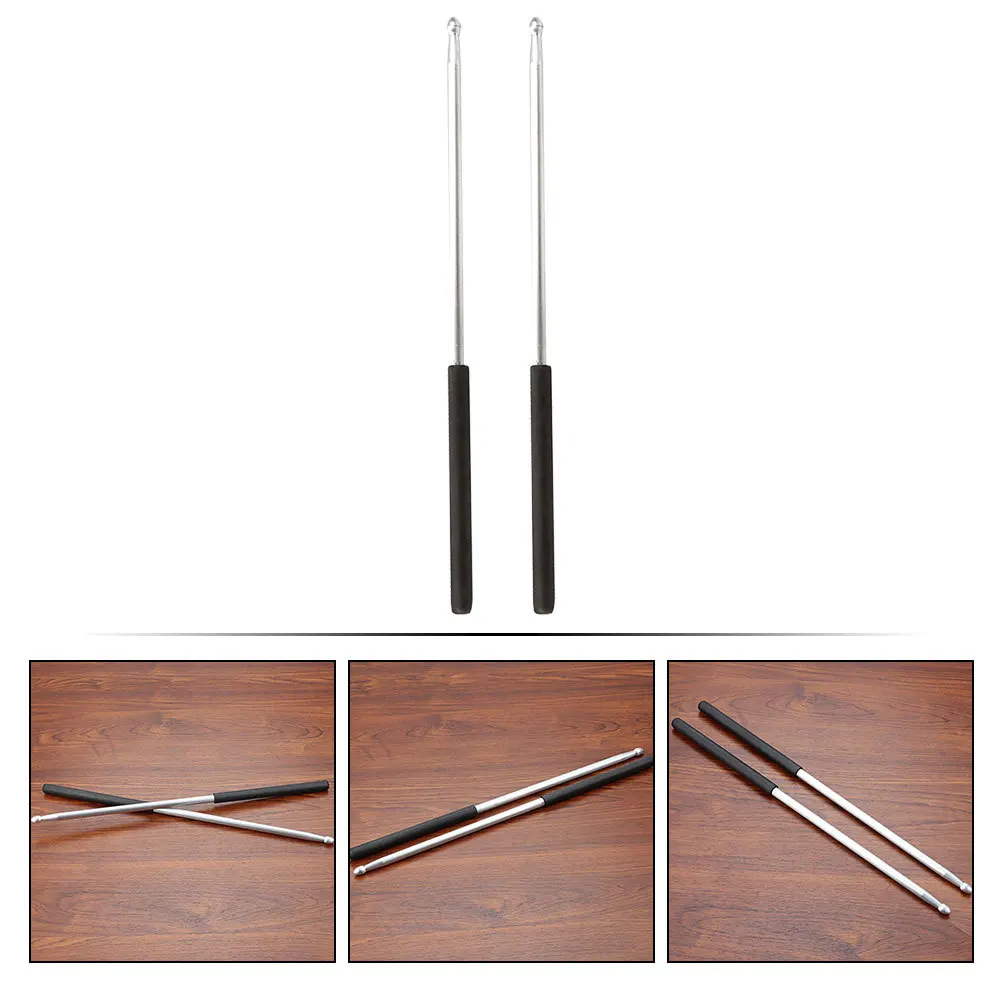 

1Pair Metal Drum Sticks Long Lasting Portable Suitable Diversified Musical Interests Band Performance Drum Sticks