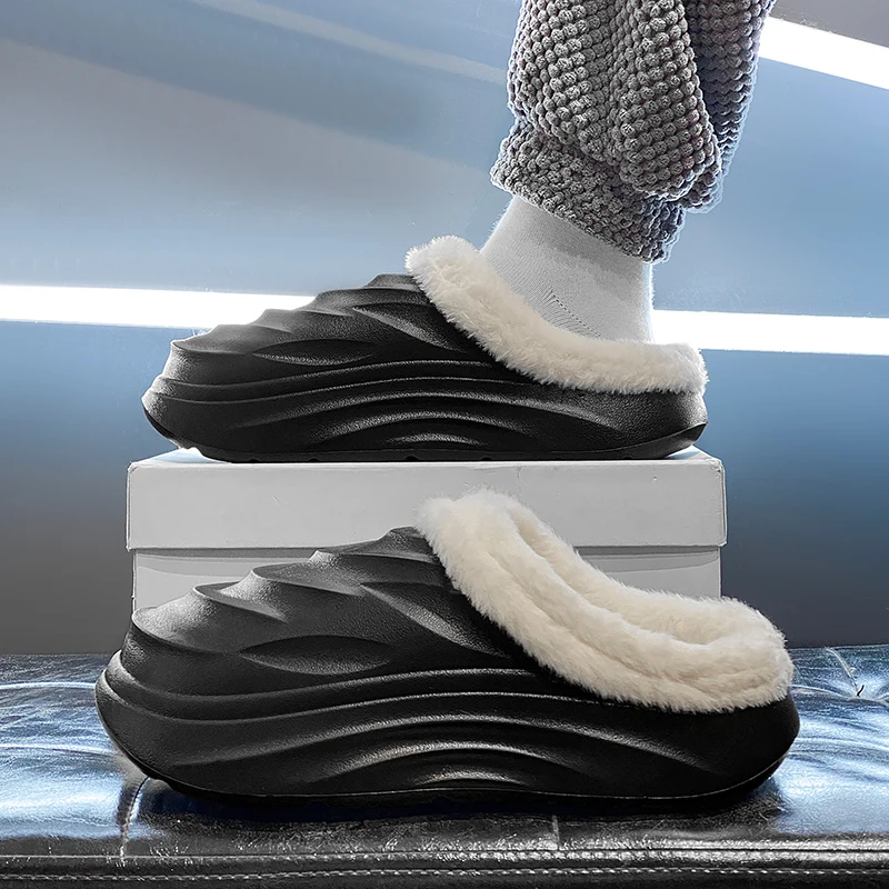 أحذية EVA Chef للرجال والنساء أحذية شتوية مخملية مضادة للانزلاق ومقاومة للزيوت ومريحة