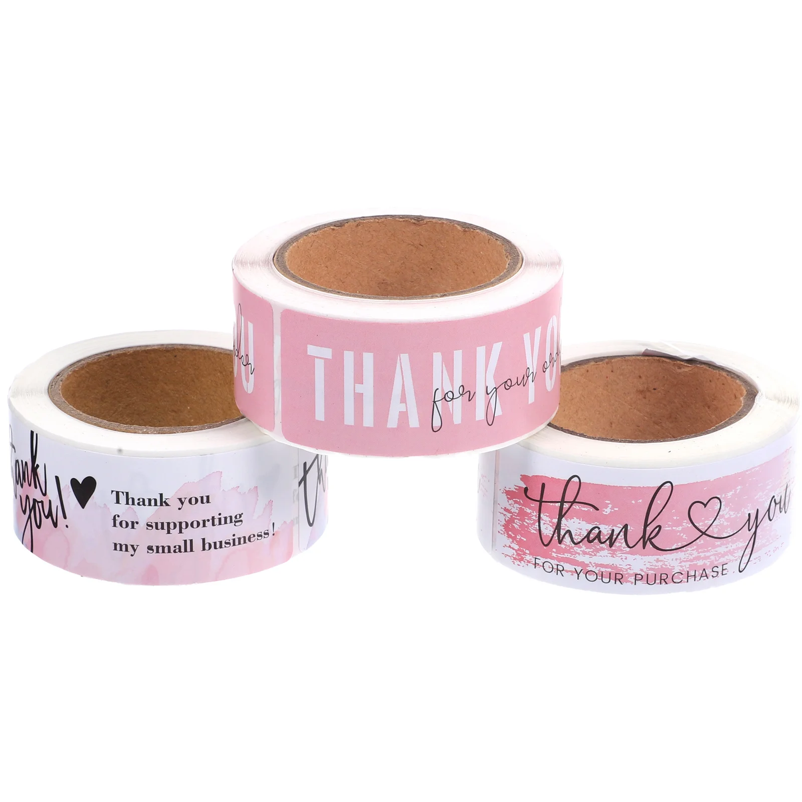 

Thank Themed Roll Stickers Self-Adhesive No Trace Multi-Function Gift Labels Envelope Sealing Baking Roll Sticker