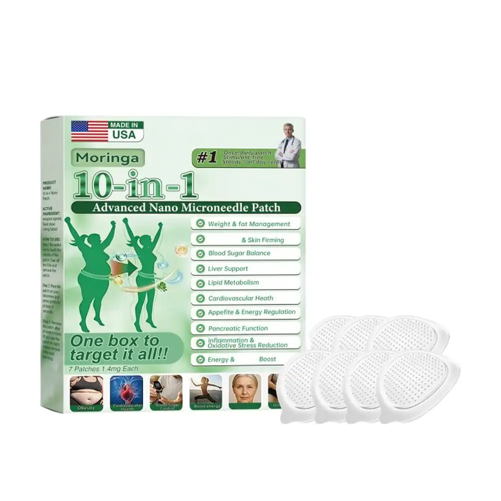 Nano Microneedle Body Patch ≤0.3mm Moringa Infused Moisturizing Firming Figure Line Care Gentle Microdarts Sticker Women Men - view 6