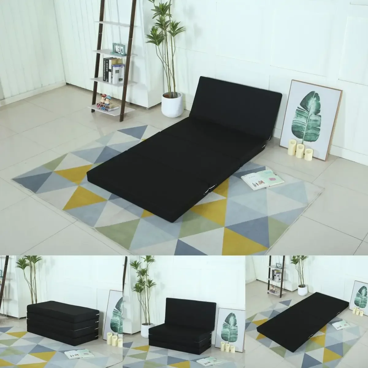 New Lazy Tatami Sponge Folding Mattress Floor Sleeping Mat Office Single Student Afternoon Rest Multifunctional Memory Foam Mat