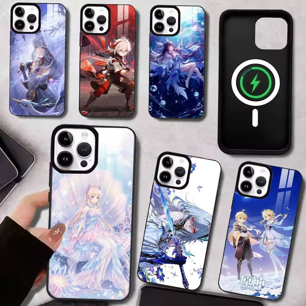RPG G-genshin I-Impact  Phone Case Magnetic For iPhone15,11,17,14,13,12,16 Plus,Pro
