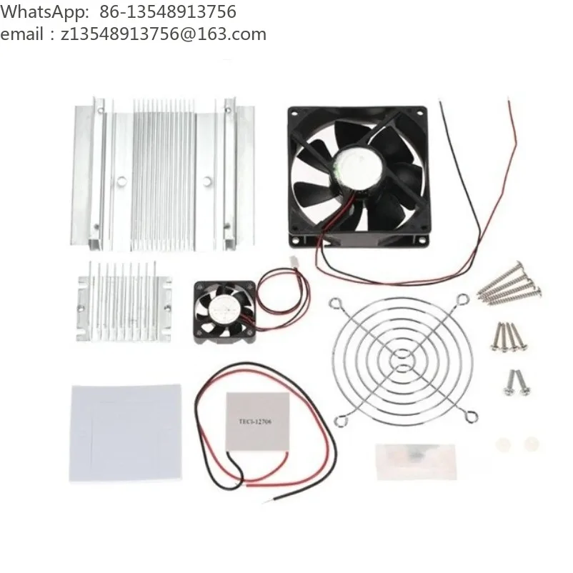 60W Refrigeration Cooler Semiconductor Air Conditioning Cooling Module and Cooling Fan Assembly