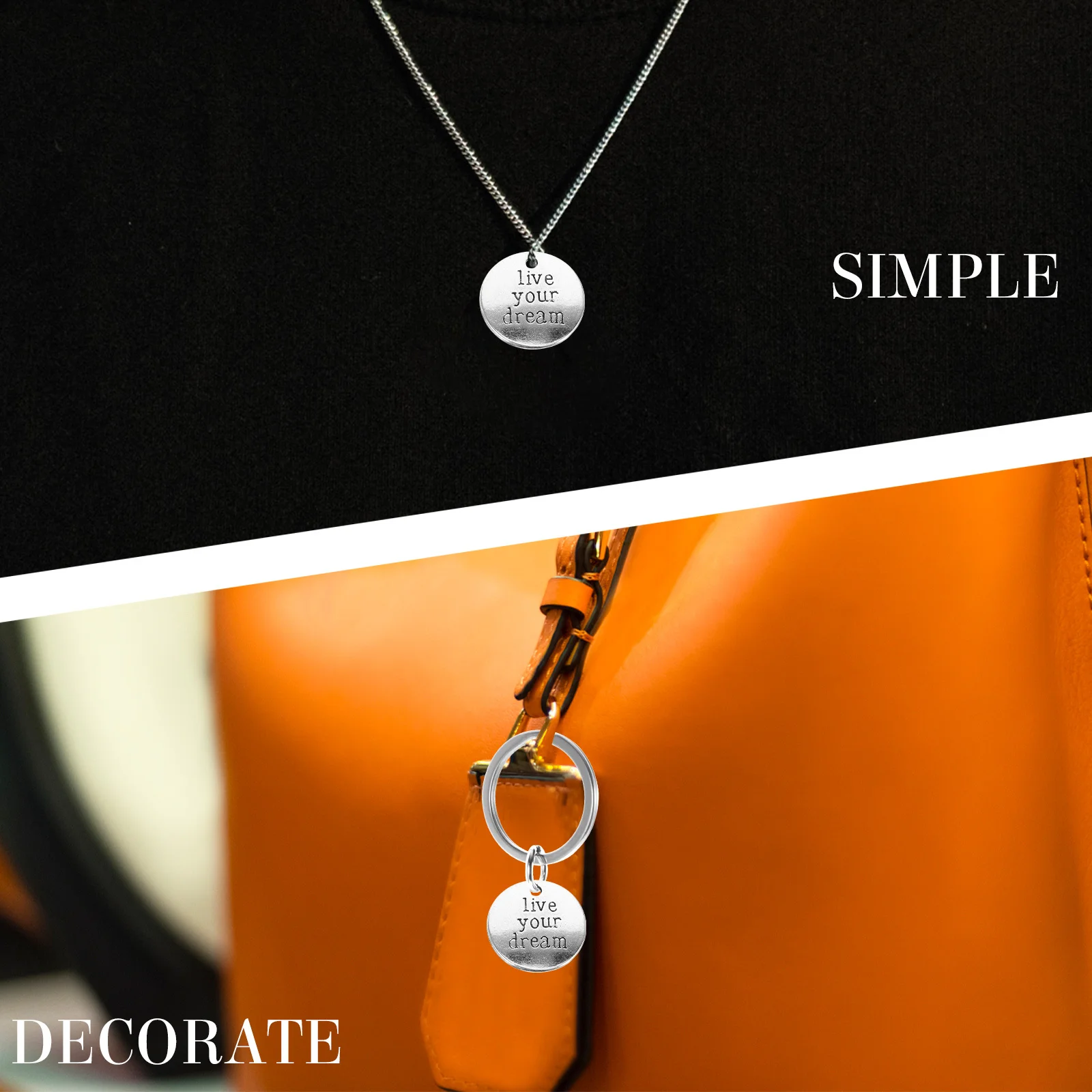 

20Pcs English Lettering Charms Pendants Alloy DIY Jewelry Making Necklace Bracelets Earrings Accessories Gifts