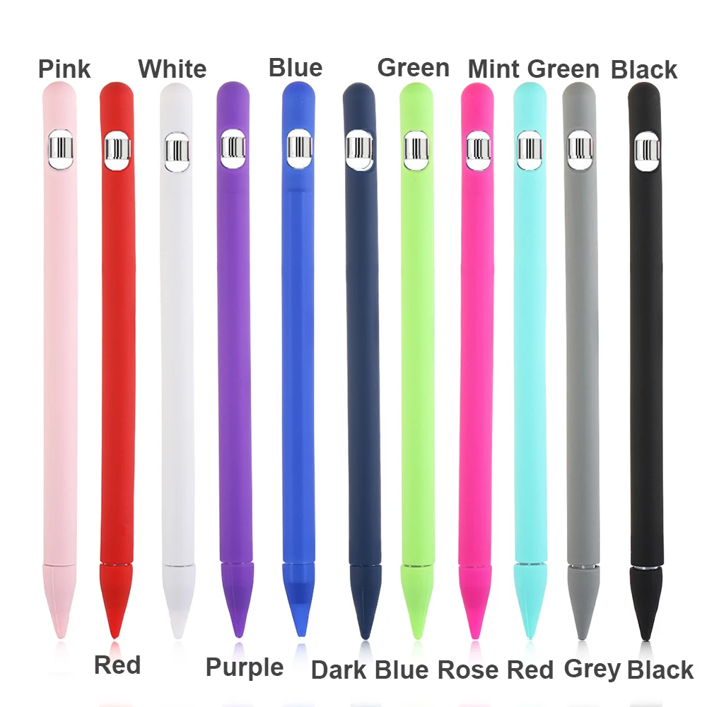 4 IN 1 Silicone Pencil Cover For Apple Pencil 1st generation Smart Stylus Protective Case Accessories For Apple Pencil 1 Cover