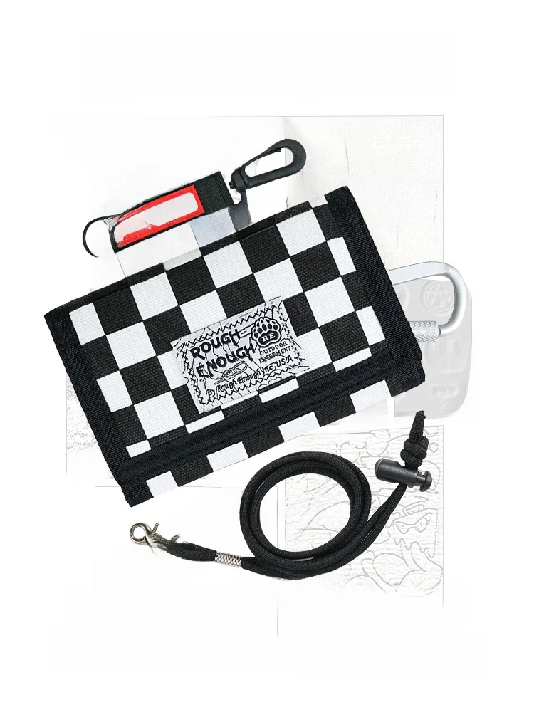 rgh-canvas-short-wallet-for-men-with-grid-pattern-youth-fashion-brand-document-card-holder-hip-hop-style-nylon-magic-t