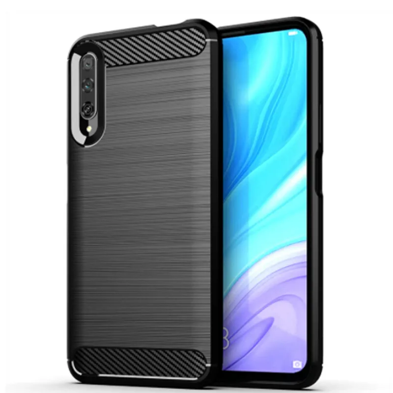 Shock Absorption Phone Cover for Huawei Y9S Silicone Case for Huawei P smart Pro Soft TPU Carbon Fiber Cases Coque Fundas