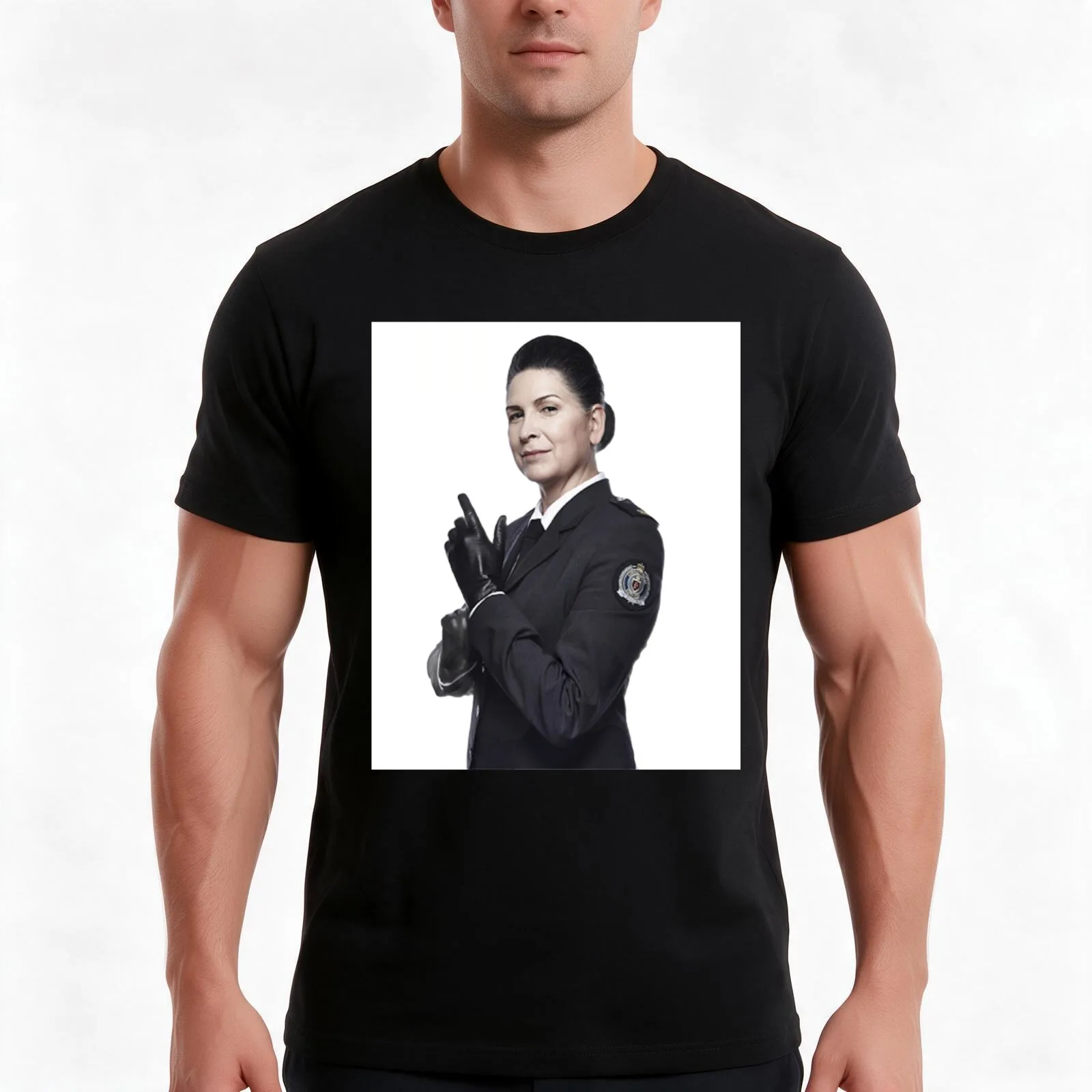 Joan Ferguson T-Shirt, Summer Casual Cotton Tee, Oversized Streetwear Tops, Vintage Graphic Print, Loose Fit Short Sleeve
