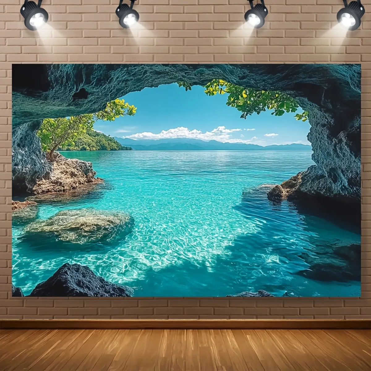 VIKAMA Beautiful Tropical Beach Sunset Tapestry Coast Aesthetics Wall Hanging Bedroom Living Room Home Decoration