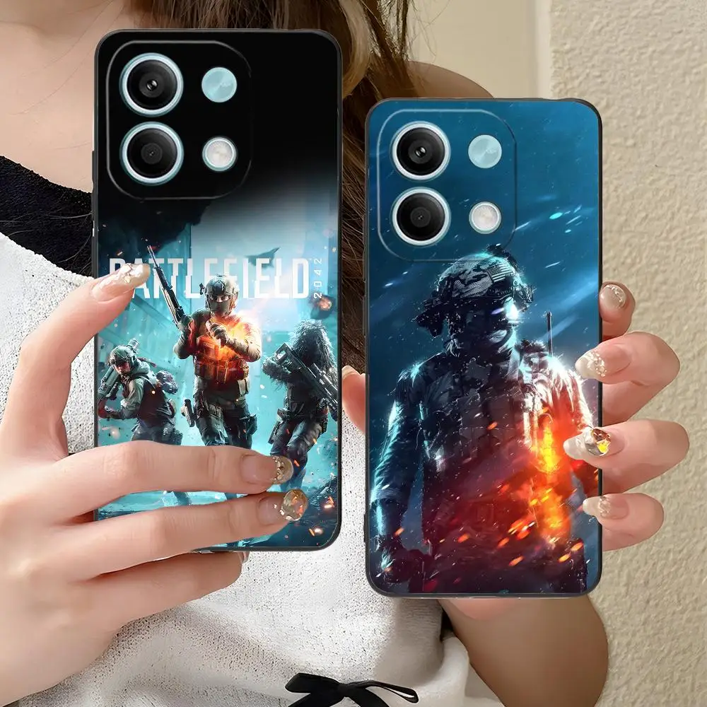 لعبة ساحة المعركة قضية الهاتف المحمول لشاومي ريدمي نوت 14 13 12 11 A5 3 2 1 برو بلس 4G 5G الطباعة الملونة واقية فاخرة #4