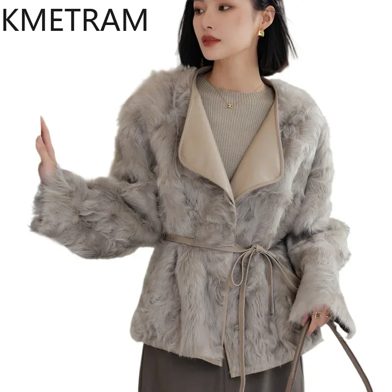 Natural Wool Sheepskin Fur Jacket High Quality Double Faced Fur Coat Women 2024 Winter Clothes Woman New in Outerwears Fourrure