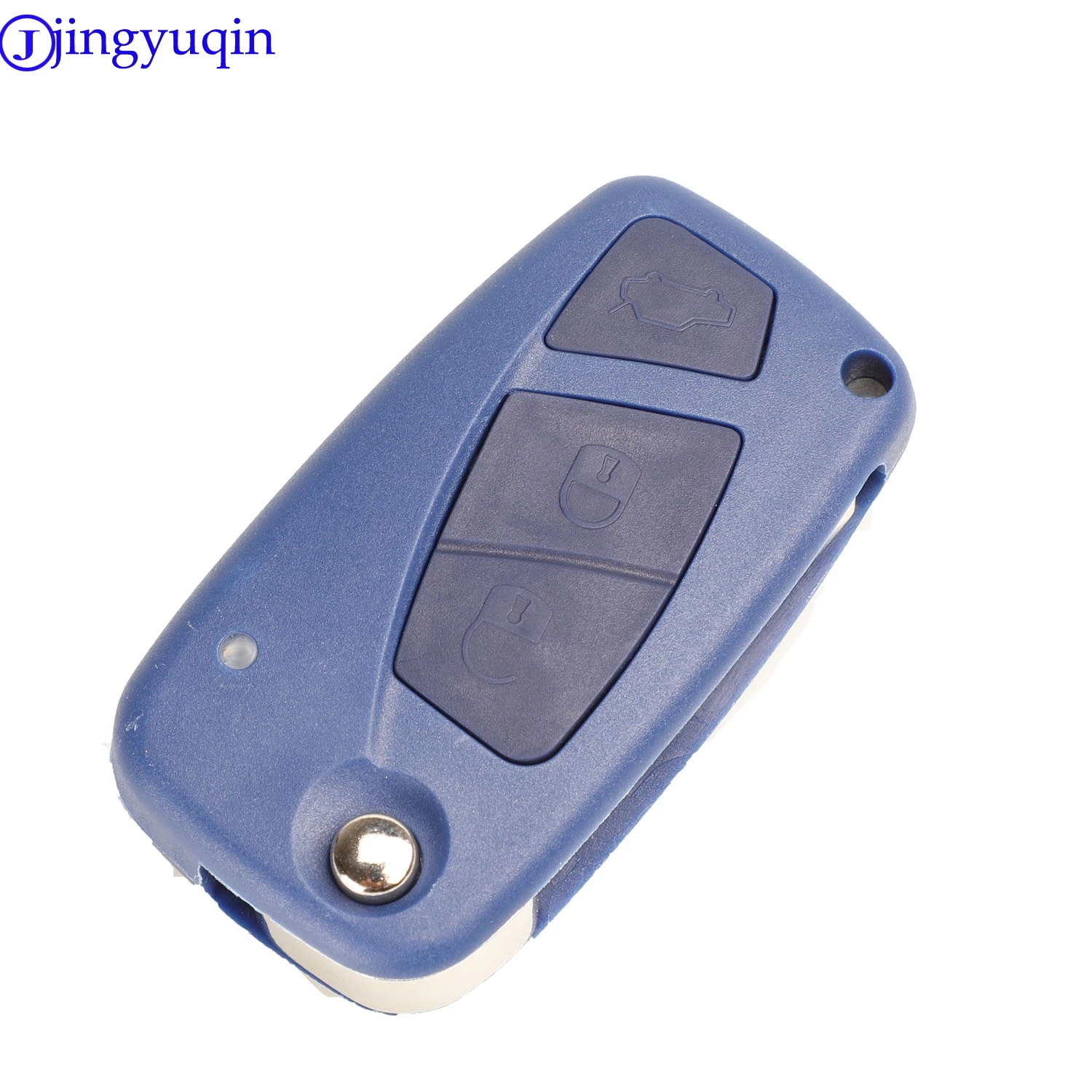 jingyuqin Remote Folding Car Cover Key Shell Case For Fiat Punto Ducato Stilo Panda Idea Doblo Bravo Keyless Fob 3B