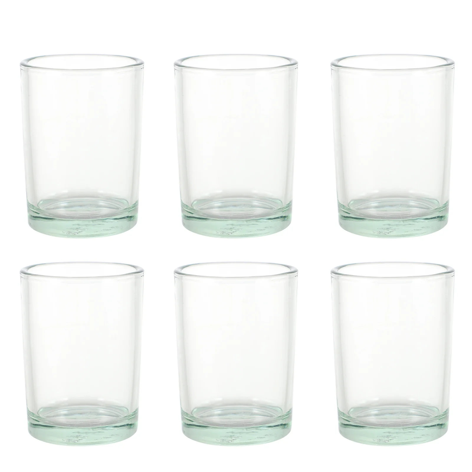 

6Pcs Tempered Glass Drink Cups Transparent Multipurpose Milk Juice Water Glasses Perfect for Home Bar Hotel Milk Glass Cups