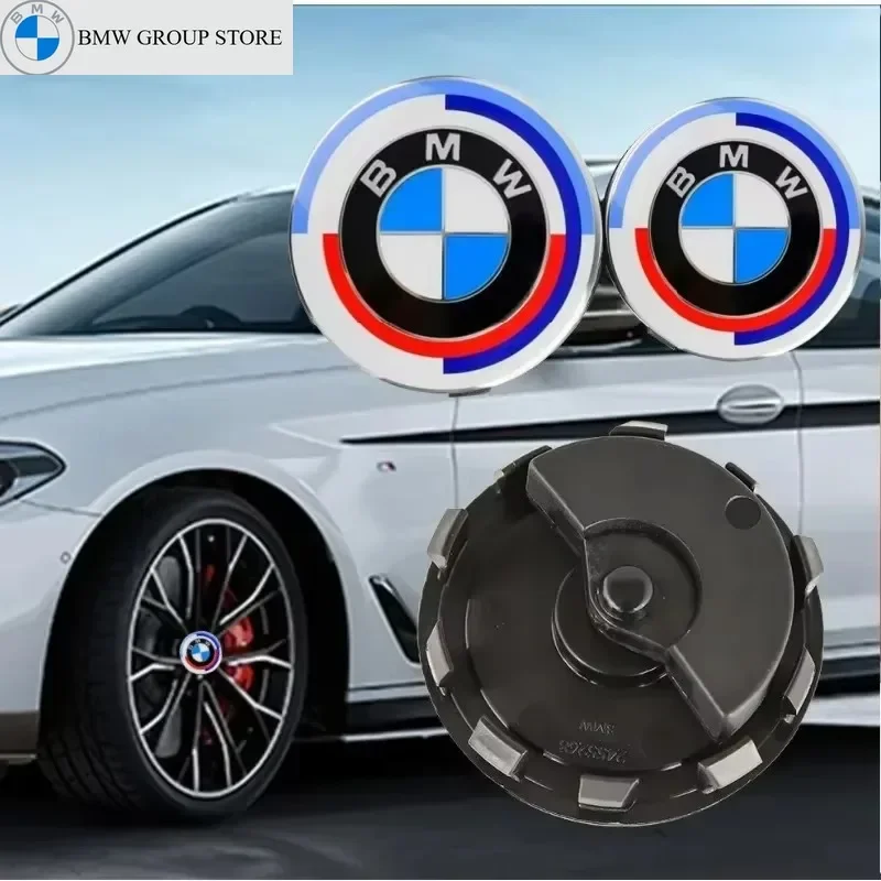 BMW GROUP Germany 4X 56MM Floating Wheel Center Caps For BMW G11 G12 G30 G31 G32 G38 G01 G08 G02 G05 F45 F46 F52 F48 F49 F39 F90