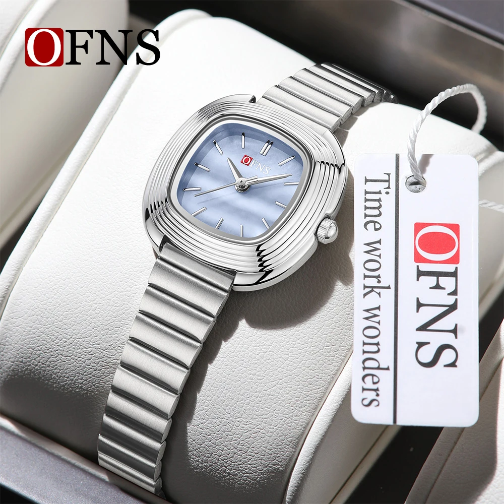 OFNS 2025 New 1542 Luxury Casual Square Women's Quartz Watch Waterproof Minimalist Small Fragrance Beimu Women's Watch