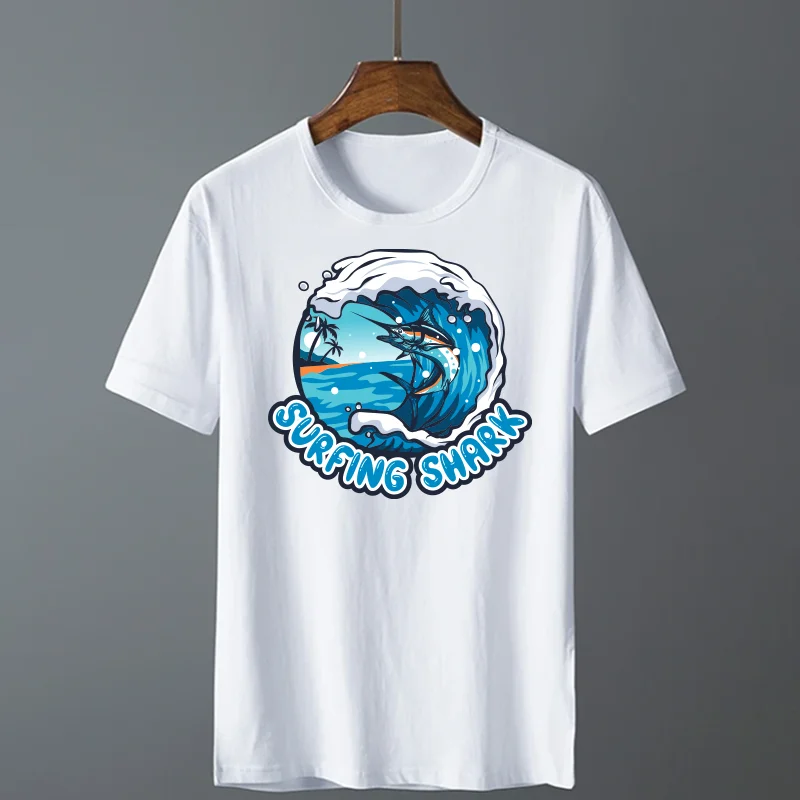 SHARK Attack！print logo,Ironing applications for clothing Patches DIY Suitable for Hoodies,T-shirts,pillows,canvas bag,etc.