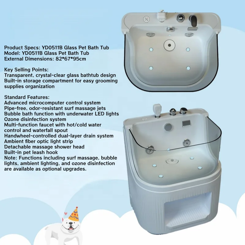 Acryl-Haustier-Spa-Badewanne M – Pet Supplies Wash Station Bewertung und Preis