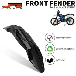 Motorcycle Accessories Front Fender For Talaria Sting X3 MX3 MX4 Enduro Motocross Mudguard Plastic Parts Carbon Fiber Pattern