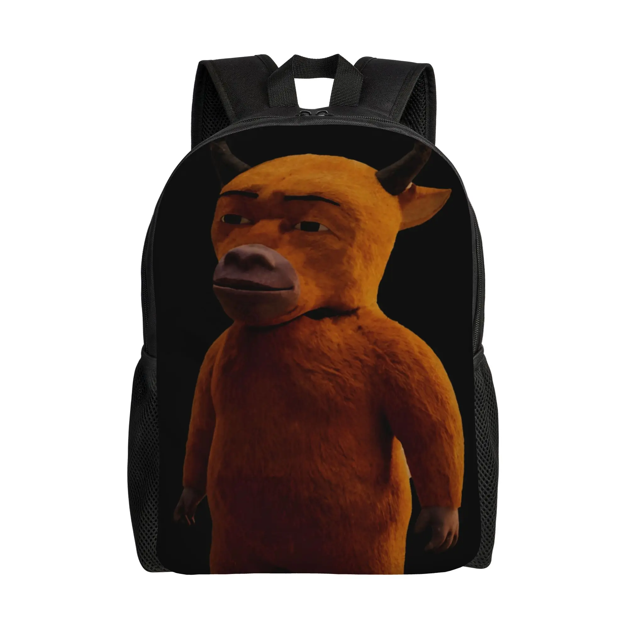 Funny NIU Lai Cow  Backpack Student  Durable Backpacks Polyester Casual High School Bags Daily Design Rucksack