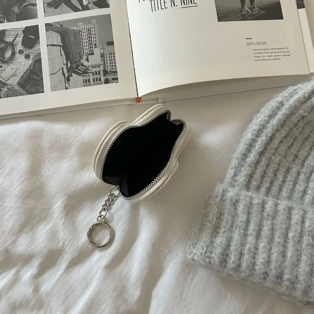 Mini hanger PU lederen portemonnee rits kaart tas hartvorm portemonnee clutch tas Koreaanse stijl schattige kaarthouder vrouwelijk