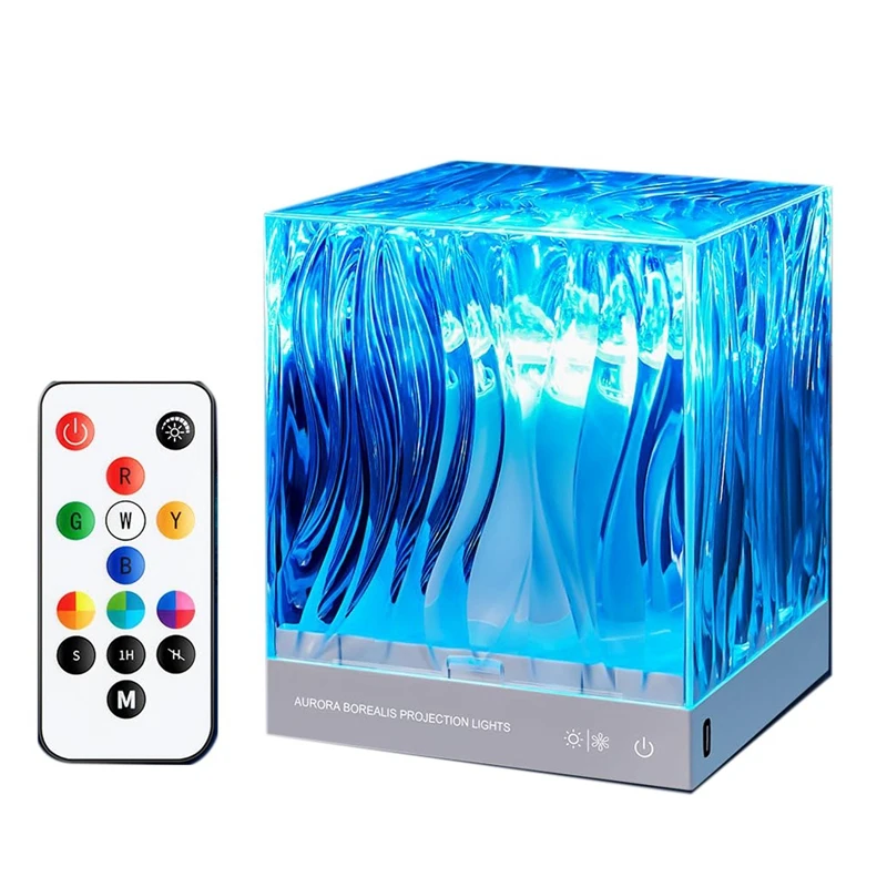 1 Piece Northern Lights Aurora Projector Light White & Transparent Plastic 18 Colors Lighting Galaxy Projector Mood Lighting