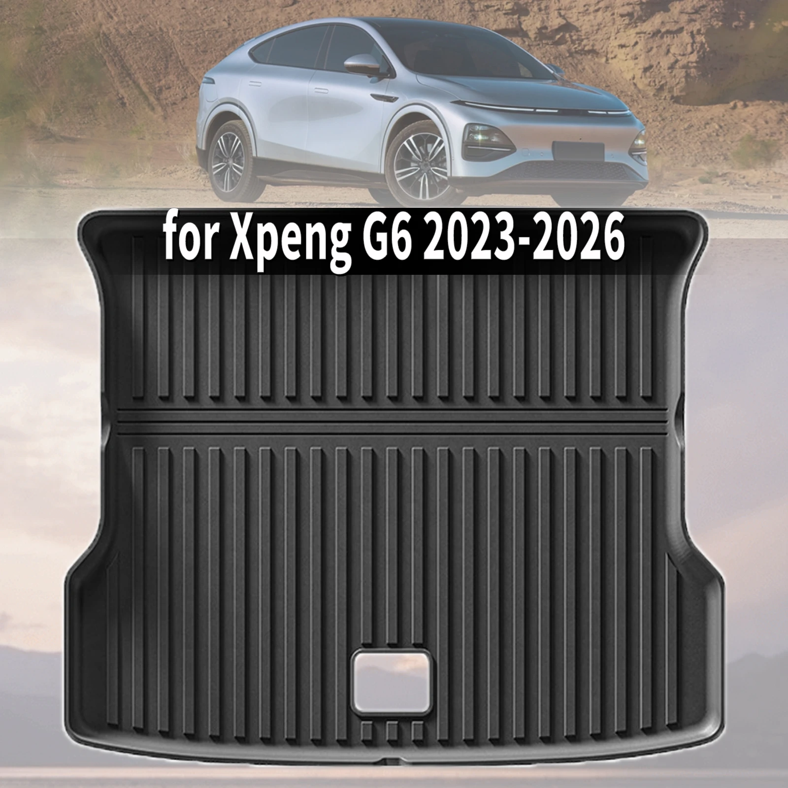 for Xpeng G6 2023 2024-2026 Custom Fit TPE Car Trunk Mats Quick Clean Non-Slip Bottom All Season Use Accessories