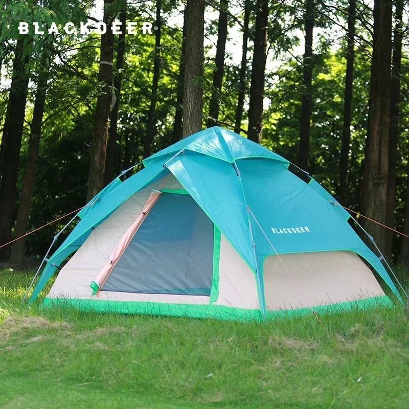 BLACKDEER Automatic Tent 4 People Camping  4 Seasons Tent for Instant Backpack Shade Trips Hike Fast Tent Waterproof Camping