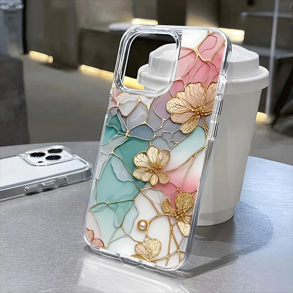 

Чехол для телефона с мраморным узором для iPhone 17/16/15/14/13/12/11/ProMax/Pro/Plus/16ProMax, модный подарок другу, эстетический чехол для телефона