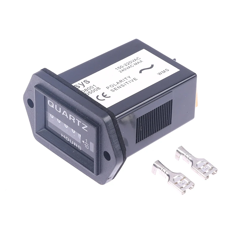 1PC 6 Digits 100-250V AC Hour Meter,Complete Sealed Quartz Timer Counter SYS-1 12v 24v Dc Ac 110v 220v