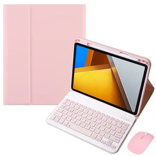 Imagen 1 del producto Teclado español ruso alemán para Xiaomi Poco Pad funda para teclado con ranura para lápiz funda con soporte para Redmi Pad Pro funda de 12,1 pulgadas