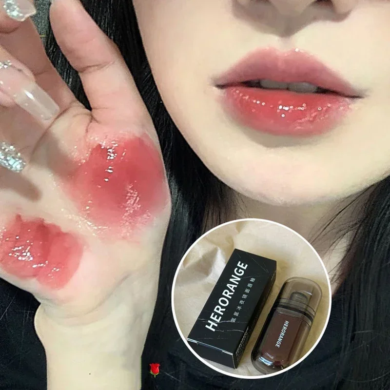 Misty Ice Night Mirror Lip Gloss | Long Lasting Water Gloss, Not Fade Lip Tint Glass Lipstick