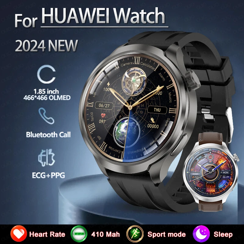 2024 For HUAWEI Original Outdoor Sport Smart Watch Men 1.85 inch HD AMOLED Screen GPS Compass Altimeter Waterproof smartwatch