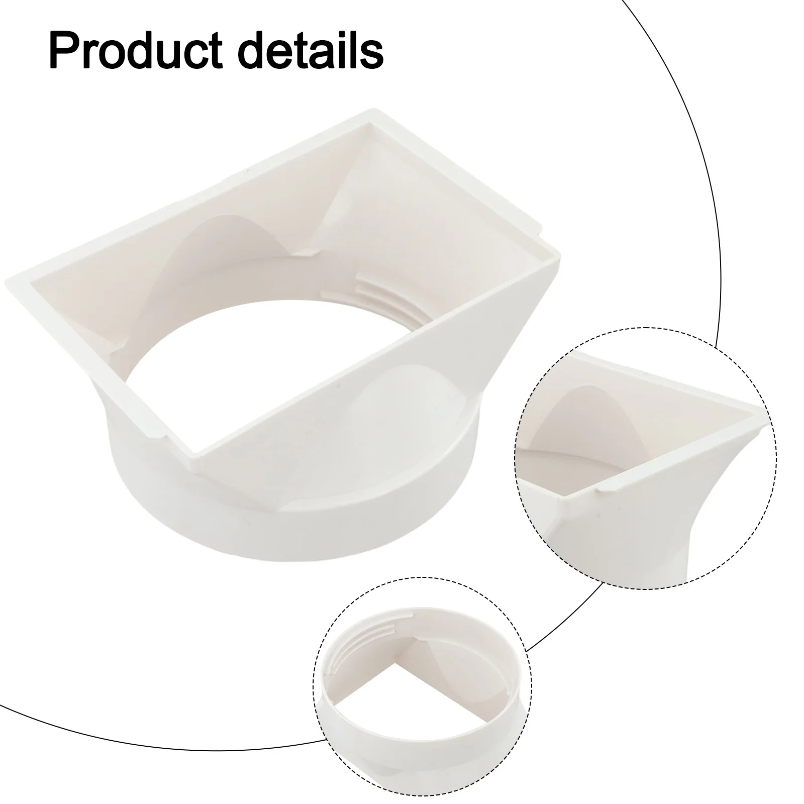 Hassle-free Setup White for exhaust Duct Interface Air Conditioner Cover Air Conditioning Accessory Easy Installation