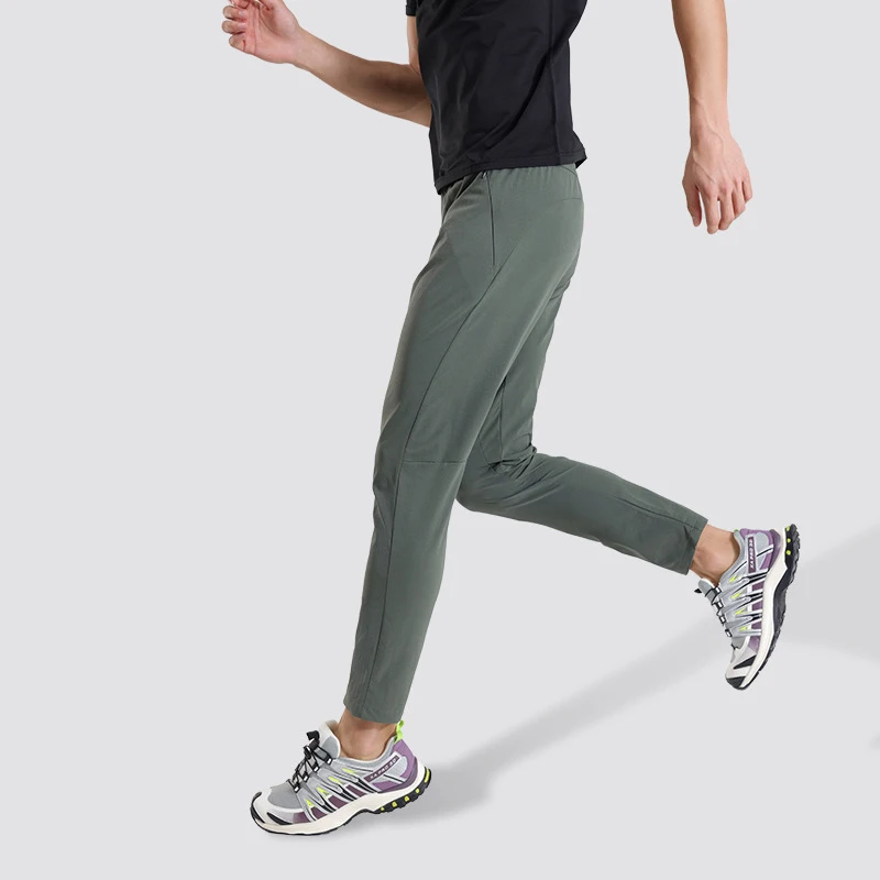 Casual Quick Drying Pants For Men Slim Fit Straight Leg Elastic Mountaineering Assault Pants Outdoor Running Sports Pants New