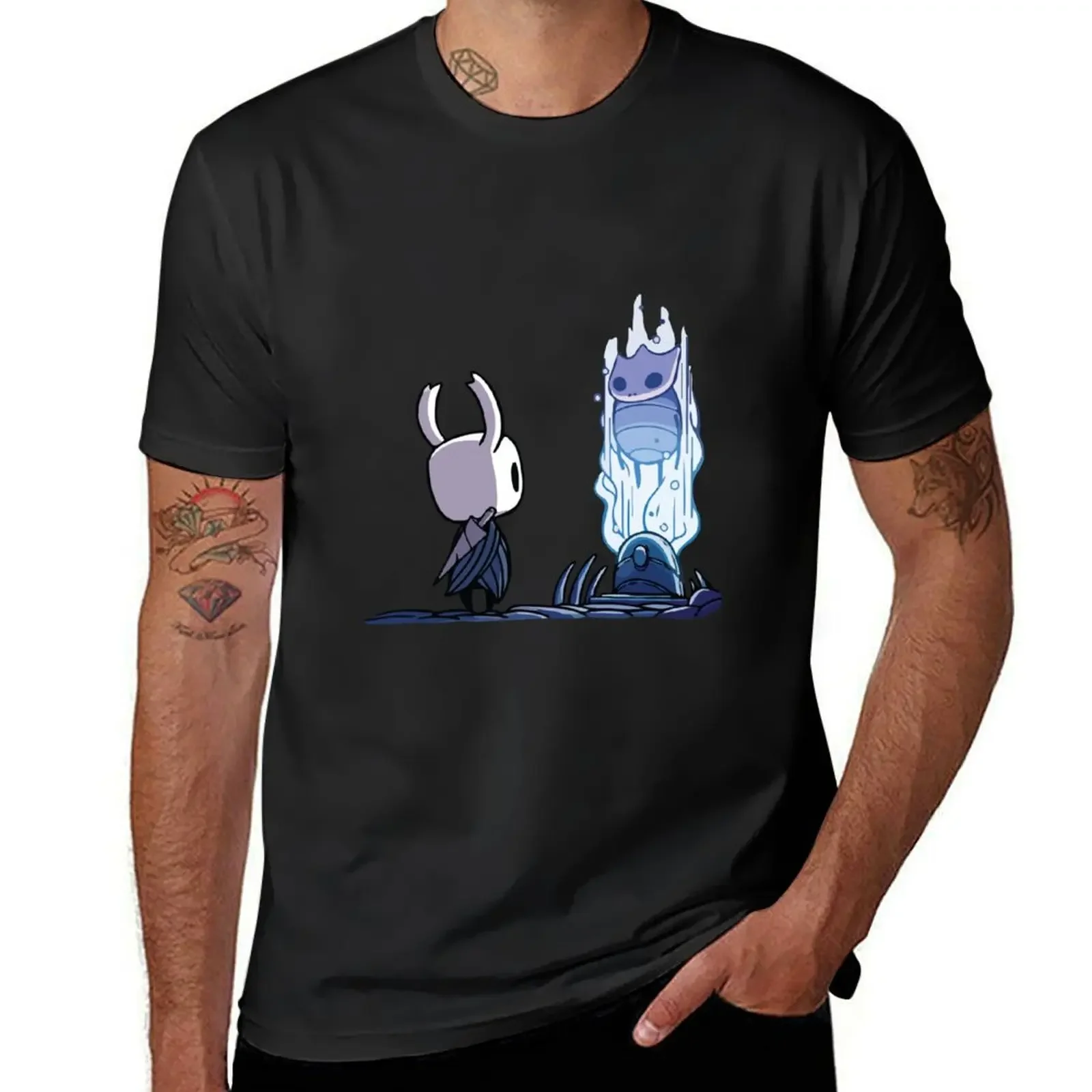 Hollow Knight Apparition T-Shirt oversized tees Men's t shirts