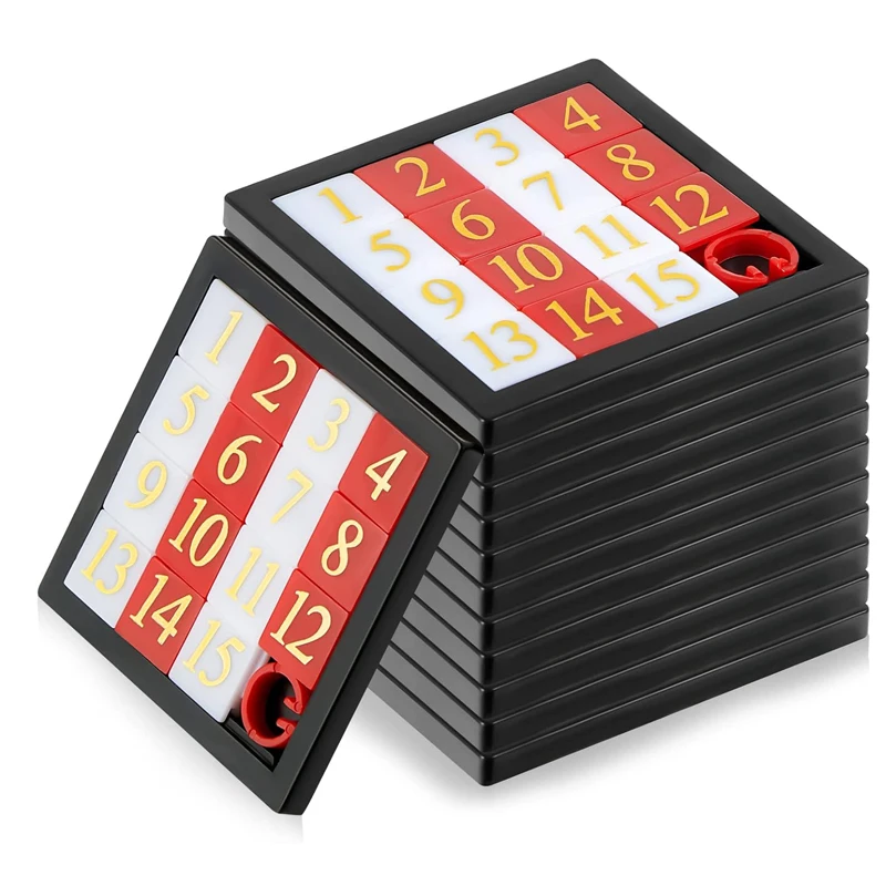 5PCS Number Sliding Puzzle Digital Huarong Road Brain Teaser IQ Test Toys Educational Mind Games For Kids Juegos De Inteligencia