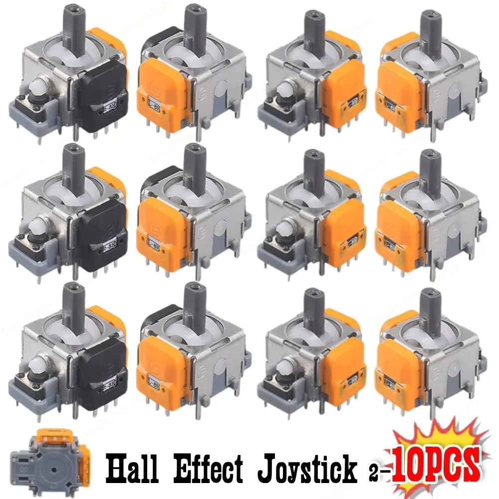 استبدال قاعة تأثير عصا التحكم ثلاثية الأبعاد التناظرية الاستشعار ThumbStick ل PS5/PS4/Xbox One/Switch Pro تحكم إصلاح أجزاء الملحقات