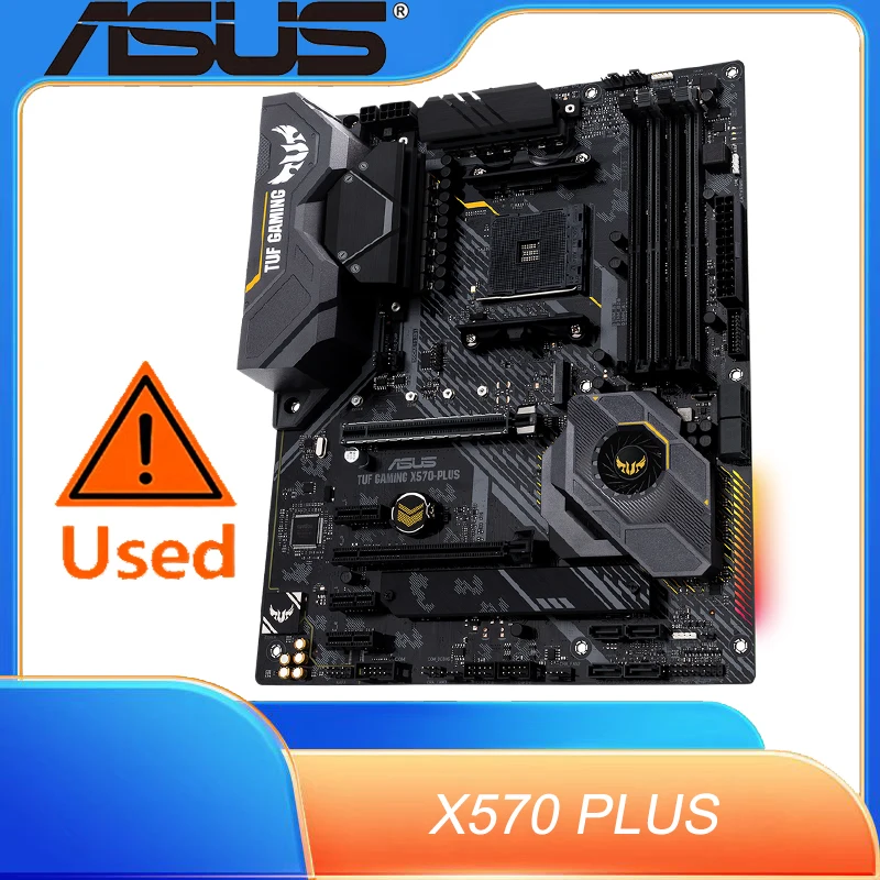 

ASUS X570 PLUS ATX gaming motherboard with PCIe 4.0, dual M.2, 14 Dr. MOS power stages, HDMI, DP, SATA 6Gb/s