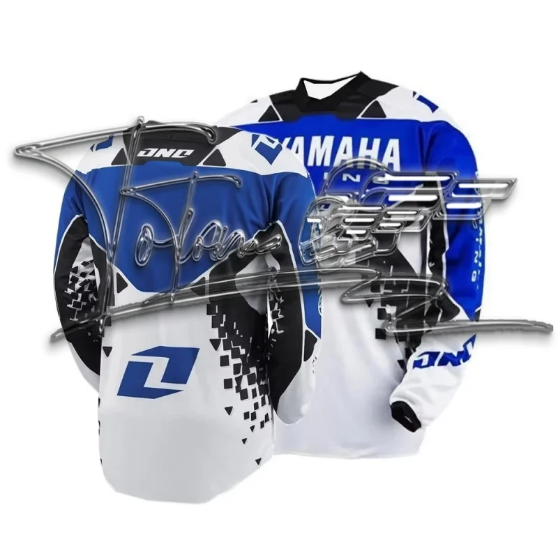 

Лето 202, мужское снаряжение для езды на мотоцикле, свободное и дышащее, быстросохнущее, костюм для гонок по бездорожью, спортивная футболка с длинными рукавами